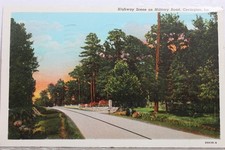 Cartão postal antigo vintage Louisiana LA Covington militar estrada cena PC comprar usado  Enviando para Brazil