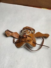 Selim artesanal vintage casa de bonecas miniatura cowboy cavalo ocidental comprar usado  Enviando para Brazil