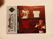2003 folha limitada fios duplos DT-19 Joe Montana & Rich Gannon 12/100 Gannon's comprar usado  Enviando para Brazil