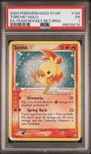 2004 Pokemon Gold Star Torchic 108/109 PSA 1 TEAM ROCKET RETURNS POP 25 comprar usado  Enviando para Brazil