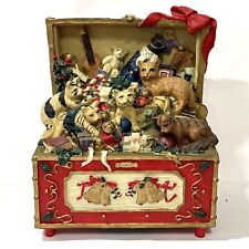 Usado, Caixa de Música Baú de Gato NATAL 6" Férias Crianças Vovó Núcleo Kitsch Testado comprar usado  Enviando para Brazil