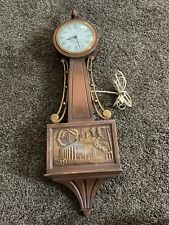 RELÓGIO DE PAREDE VINTAGE MEADOS DO SÉCULO MOUNT VERNON GENERAL ELECTRIC BANJO RESINA, PLAS  comprar usado  Enviando para Brazil