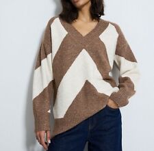 Tan chevron neck for sale  TOTNES