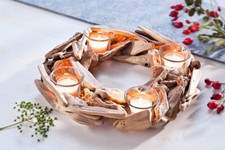 Adventskranz wood glaseinsätz gebraucht kaufen  Sondershausen