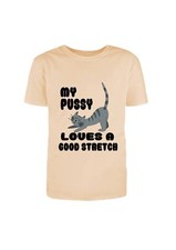 Camiseta My Pussy Loves A Good Stretch Fun/Rude Adult Statement gola redonda, comprar usado  Enviando para Brazil