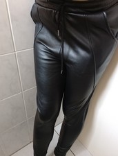 Jogginghose leggings lederopti gebraucht kaufen  München