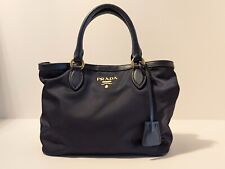 Bolsa de ombro feminina PRADA azul marinho náilon autêntica média comprar usado  Enviando para Brazil