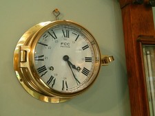 Ships brass clock for sale  HONITON