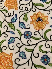 Pair hand embroidered for sale  PONTYPRIDD