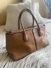 Elegante braune lederhandtasch gebraucht kaufen  Berlin
