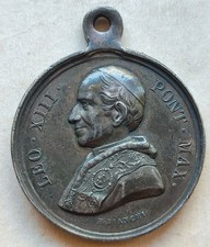 Medaglia papa leone usato  Roma
