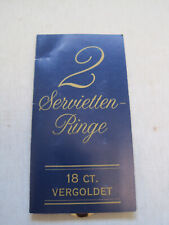 Serviettenring serviettenringe gebraucht kaufen  Wilthen