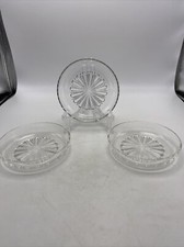 Tigela de vidro rédeas França Starburst porção 5,75" conjunto 3 rasa transparente vintage MCM comprar usado  Enviando para Brazil