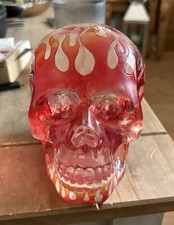 Flame skull resin for sale Flame skull resin for sale  TWICKENHAM