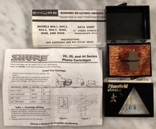 CARTUCHO SHURE M44C VERSÃO INICIAL E NOVA VERSÃO POSTERIOR N44C STYLUS EM ESTOJOS, usado comprar usado  Enviando para Brazil