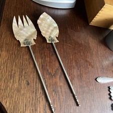 Fischbesteck kaviar vorlegebes gebraucht kaufen  Naundorf, Mügeln