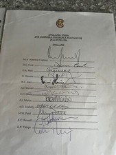 England cricket signed for sale  TIPTON