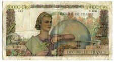 Billet 10000 francs d'occasion  Olemps