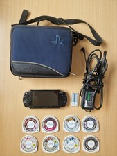 Sony Play Station portátil PSP 2004 piano preto 8 jogos e estojo comprar usado  Enviando para Brazil