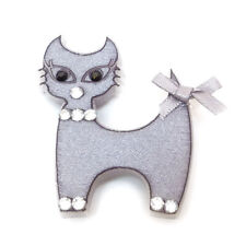 Broche chat gris d'occasion Broche chat gris d'occasion  Épinay-sur-Orge