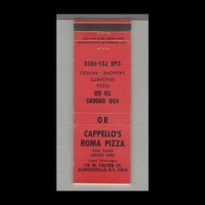 Matchbook cover pizza for sale  Raymond