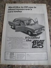 FIAT 125 CARROS DE AMANHÃ HOJE 1967 ANÚNCIO ARQUIVO A4 25 comprar usado  Enviando para Brazil