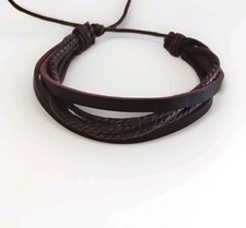 Bracelet cuir véritable d'occasion  Peaugres