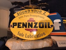Vintage pennzoil sign for sale  Speedwell