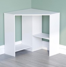 White corner desk for sale  DAGENHAM
