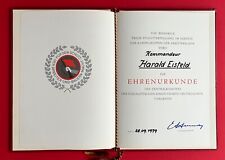Ddr urkunde mappe gebraucht kaufen  Dresden