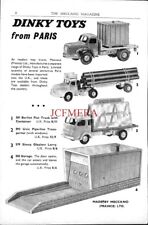 1950s DINKY Toys (Paris) ADVERT Berliet Flat Truck, Garagem etc. Anúncio impresso 701/40 comprar usado  Enviando para Brazil