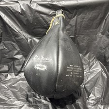 Bolsa Speed Vintage Everlast Couro Preto - Roberts 480 Rocky Marciano comprar usado  Enviando para Brazil