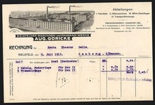 Rechnung bielefeld 1915 gebraucht kaufen  Berlin