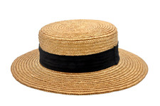 Ancien chapeau canotier d'occasion  Challes-les-Eaux