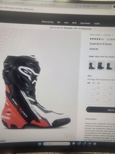 Alpinestars supertech motorcyc for sale  LONDON