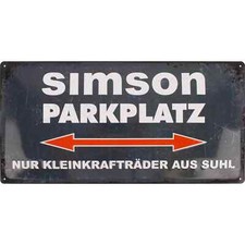 Blechschild simson parkplatz gebraucht kaufen  Chemnitz