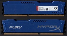 Kingston HyperX Fury 8GB (2x4GB) DDR3 1600MHz PC3-12800U USADO TESTADO comprar usado  Enviando para Brazil