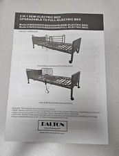 Usado Dalton 2 em 1 Semi-Elétrico Ajustável Cama Hospitalar Manual do Proprietário, usado comprar usado  Enviando para Brazil