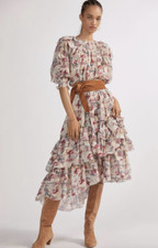 Usado, Vestido maxi Anthropologie Magali Pascal floral manga folhada tamanho pequeno comprar usado  Enviando para Brazil