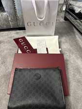 Gucci pouch black for sale  LONDON