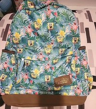 Mochila de viagem escolar tropical Bob Esponja calça quadrada e Patrick Star, usado comprar usado  Enviando para Brazil