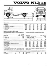 VOLVO TRUCK / TYPE N 12  ( 4 X 2 ) FICHE TECHNIQUE de  1973 / NORSKA comprar usado  Enviando para Brazil
