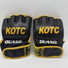 Luvas de luta KOTC OUANO MMA Championship tamanho XL preto amarelo King Of The Cage comprar usado  Enviando para Brazil