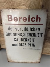 Blechschild ddr kombinat gebraucht kaufen  Duisburg