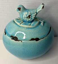 Turquoise ceramic jar for sale  Thompsons Station