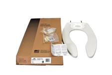 Usado, Assento sanitário Church 9500SSCT 000 frontal aberto plástico branco feito nos EUA comercial comprar usado Usado, Assento sanitário Church 9500SSCT 000 frontal aberto plástico branco feito nos EUA comercial comprar usado  Enviando para Brazil