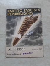 Tessera partito fascista usato  Grosotto