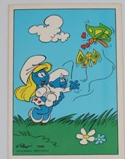Używany, Postcard Poland Kreskówki Smerf Smerfy Peyo 1989 (9) na sprzedaż  PL