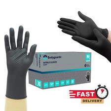 Black nitrile gloves for sale  BURY