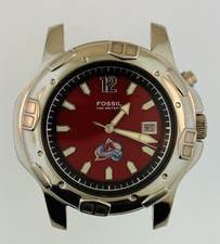 Vintage Fossil PR-5164 NHL Hóquei Colorado Avalanche 100 metros Relógio Face RARO comprar usado Vintage Fossil PR-5164 NHL Hóquei Colorado Avalanche 100 metros Relógio Face RARO comprar usado  Enviando para Brazil